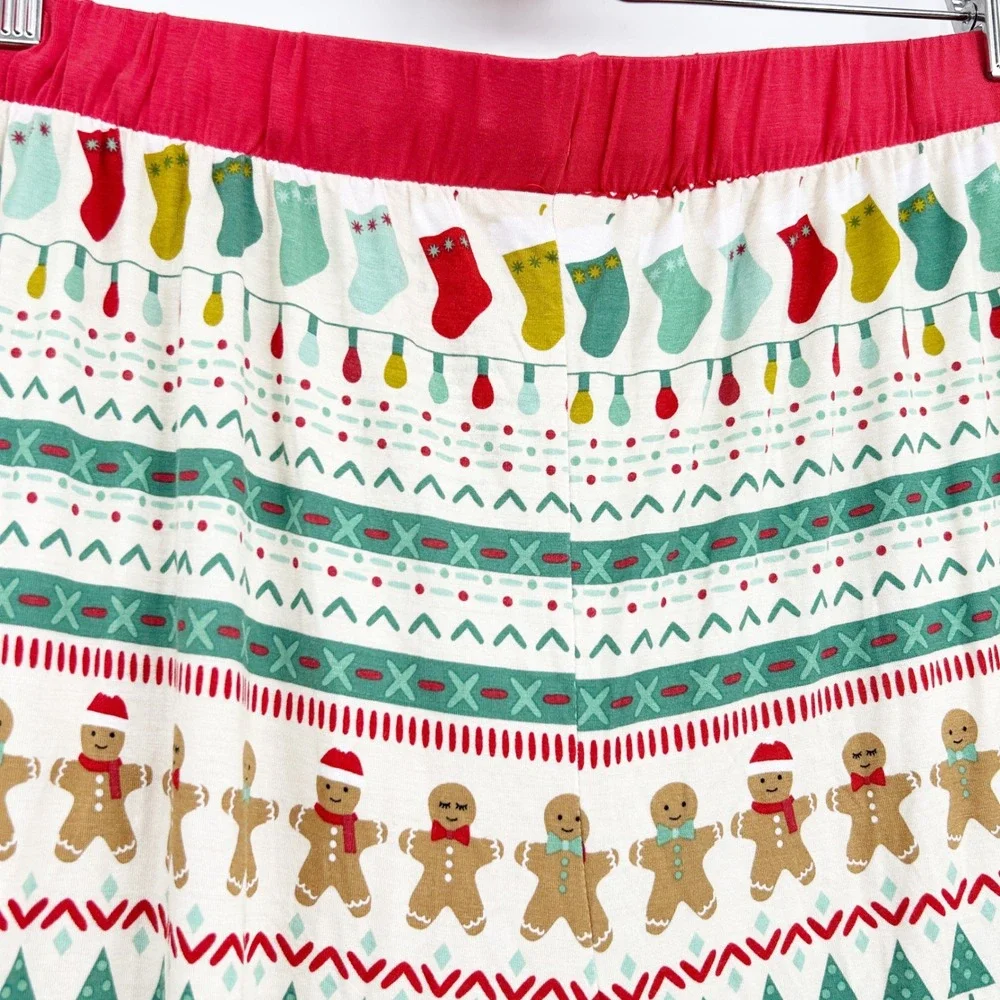 Little Sleepies Mens Christmas Festive Fair Isle Bamboo Pajama Pants Size XXL‎